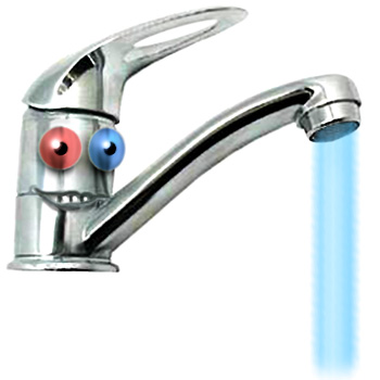 Tourne robinets eau chaude et eau froide