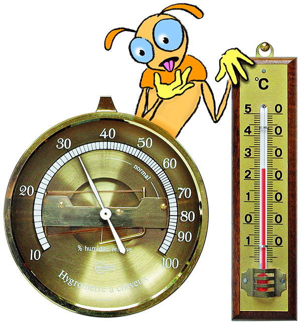 Thermomètre-hygromètre mécanique - Thermomètre - hygromètre mécanique -  Robé vente matériel médical
